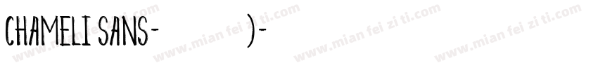 Chameli Sans-普通西方)字体转换